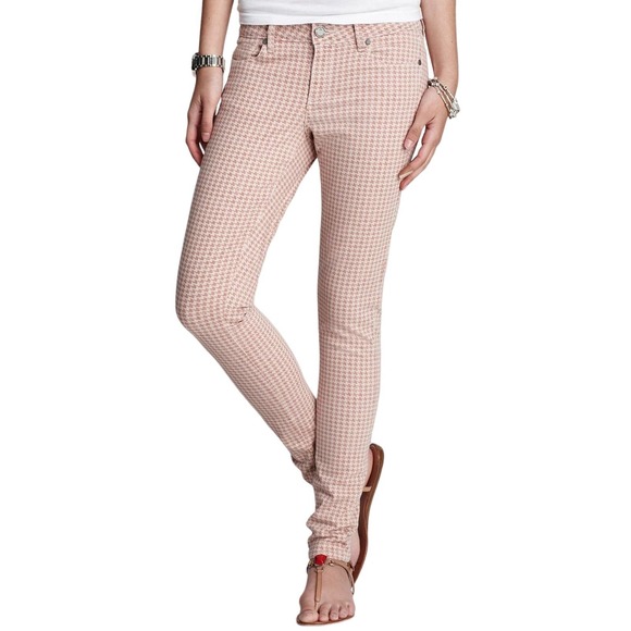 Paige VERDUGO Ultra Skinny Jeans Pant Trouser Houndstooth Wonderland 24 Nwt $189 - Picture 1 of 8